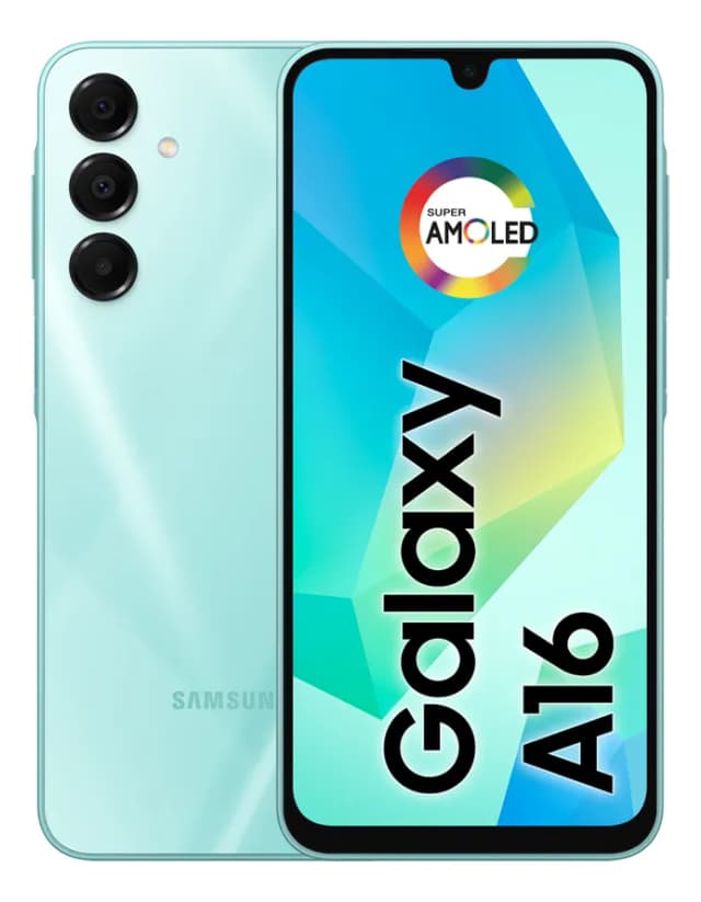 Celular Samsung Galaxy A16, 128gb + 4gb Ram, Câmera De Até 50mp, Tela 6.7 , Nfc, Ip54, Bateria 5000 Mah Verde Claro